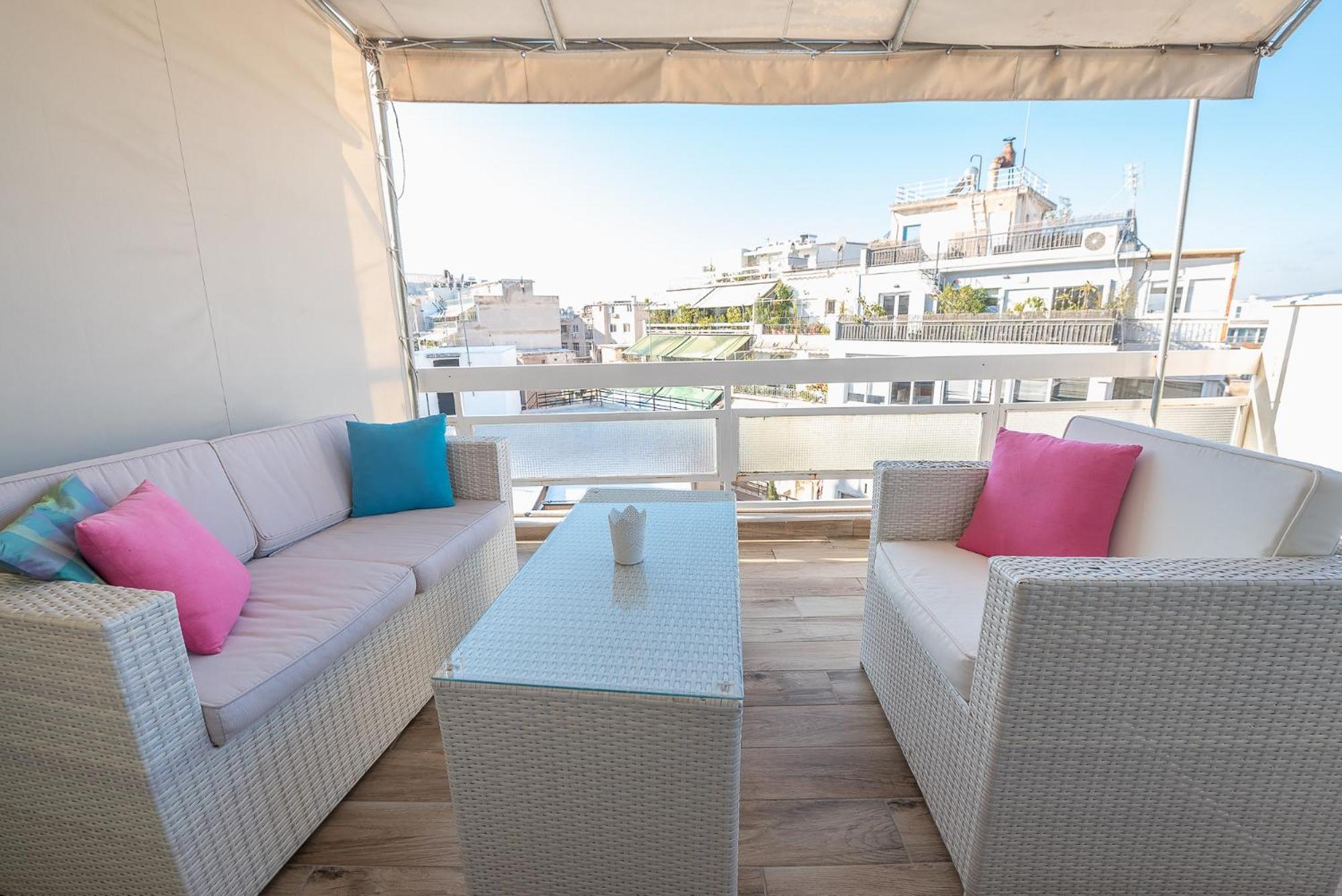 Stunning Acropolis View At City Center Athene Buitenkant foto